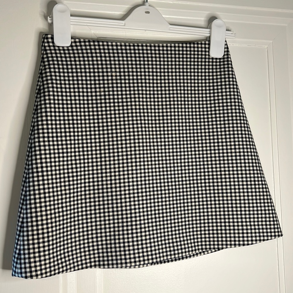 Wilfred cropped skirt, black and white